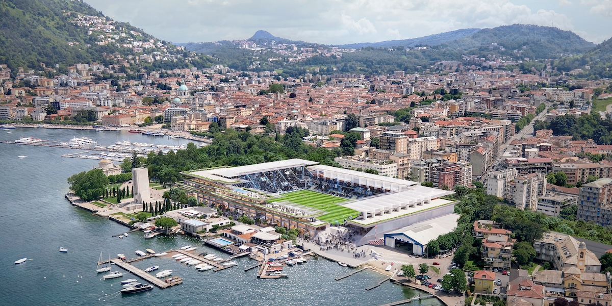 Un render della proposta di riqualificazione dello stadio, diffuso a febbraio dall'architetto sportivo Populous
(Populous via Getty Images)